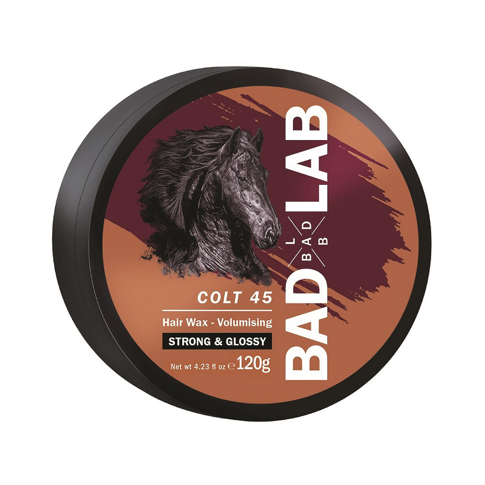 BAD LAB Colt 45 Volumising Hair Wax 120g tub against a clean white background