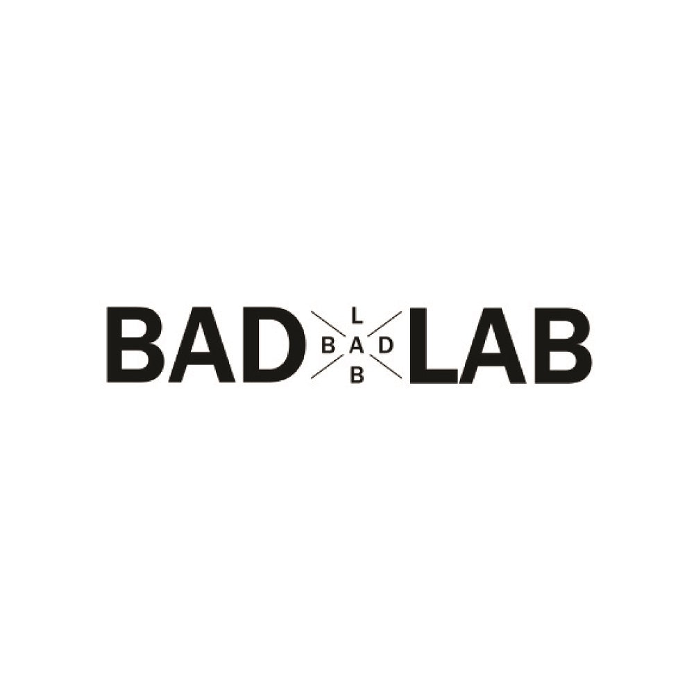Official BAD LAB logo featuring the brand name in bold black typography on a clean white background.