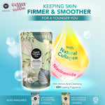 A 600ml pouch of Good Virtues Co. Anti-Aging Shower Cream refill