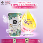 Good Virtues Co. Anti-Aging and Hydrating Shower Cream 600ml on a light purple background