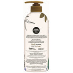 Ingredients and usage instructions on the back label of Good Virtues Co. Anti-Bacterial Shower Cream.