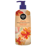Good Virtues Co. Brightening Perfumed Hand & Body Lotion 300ml bottle on a white background.