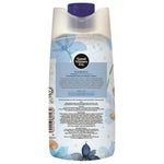 Close-up of the back label on Good Virtues Deep Moisture Lotion showing ingredients and benefits.