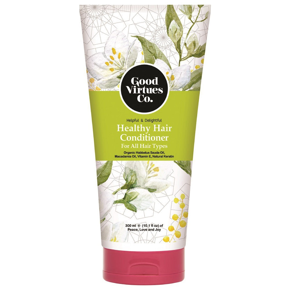 Good Virtues Co. Healthy Hair Conditioner 300ml bottle against a clean background.