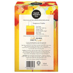 Good Virtues Co. product packaging with fragrance profile and ingredients on a white background