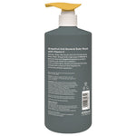 Ingredients list and usage directions on the back label of SUMMERIE Grapefruit Body Wash.