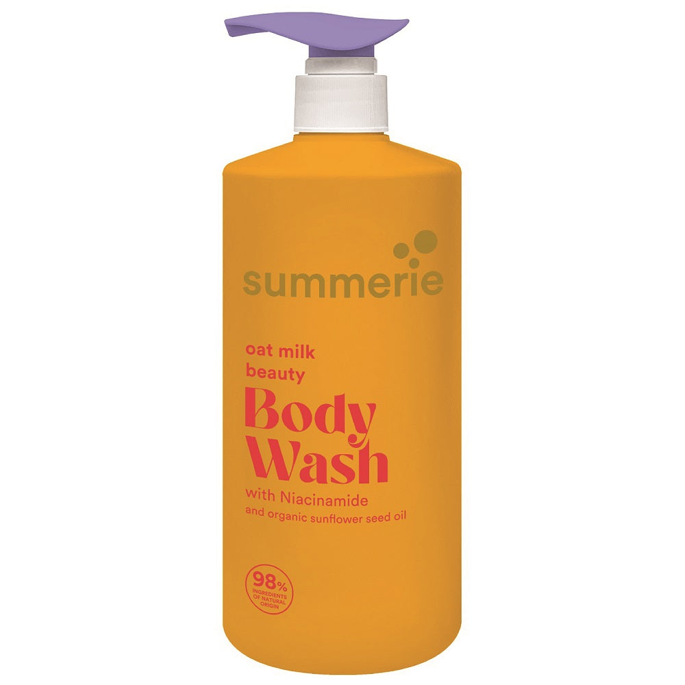 SUMMERIE Oat Milk Beauty Body Wash bottle in a clean white background