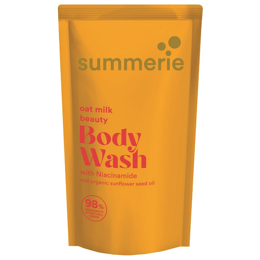 SUMMERIE Oat Milk Beauty Body Wash Refill 550ml pouch front view