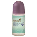 SUMMERIE Vitamin E and Cica Double-Dry and Comfort Roll-On Deodorant 50ml bottle on a white background.
