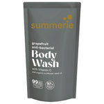 Summerie Grapefruit Anti-Bacterial Body Wash 550ml refill pack against a clean white background.